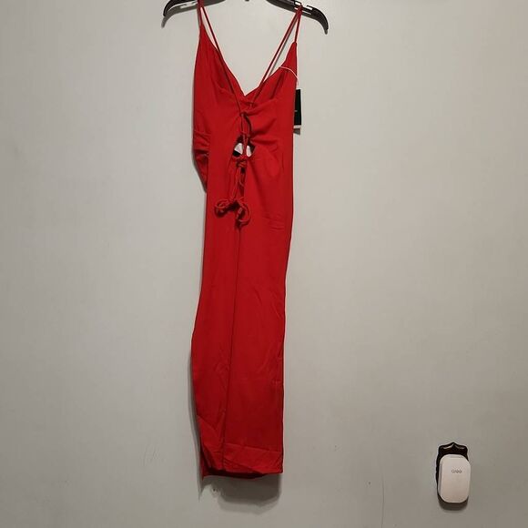 NWT HALARA SoftlyZero™ Airy Crossover Ruched Lace Up Bodycon Cool Touch Dress si - Picture 7 of 7